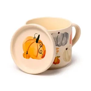 Porcelain Mug with Coaster Autumn Harvest Puckator image-1