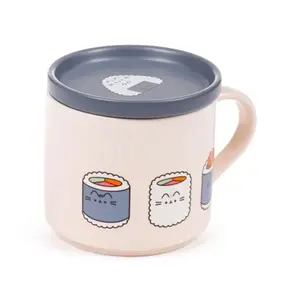 Porcelain Mug with Coaster Puckator Pusheen le Chat Sushi image-0