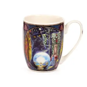 Sculpted Porcelain Mug Wizarding Cat Puckator Lisa Parker image-0