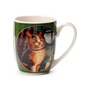 Porcelain Mug Adventurous Cat Puckator Lisa Parker image-1