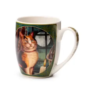 Porcelain Mug Adventurous Cat Puckator Lisa Parker image-2