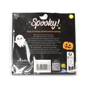 Serviette aus 3-lagigem Papier Puckator Halloween Citrouille (x12) image-1