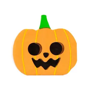 Serviette aus 3-lagigem Papier Puckator Halloween Citrouille (x12) image-3