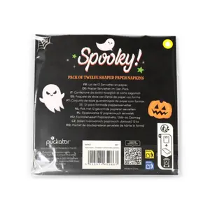 Papierserviette 3-lagig Puckator Halloween Squelette (x12) image-1