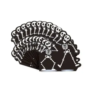 Papierserviette 3-lagig Puckator Halloween Squelette (x12) image-2