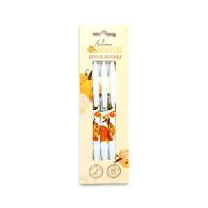 Plastic Pen Herfst Oogst Puckator RABS (x3)