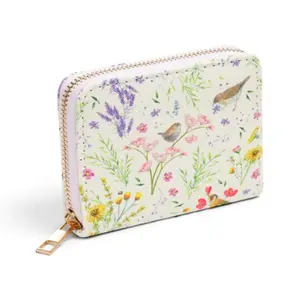 Ailes & Fleurs Sauvages Zip Fastening Purse Puckator Jan Pashley image-0