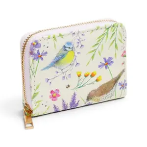 Ailes & Fleurs Sauvages Zip Fastening Purse Puckator Jan Pashley image-1