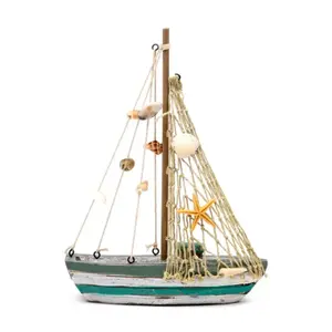 Dekofigur Puckator Sailing Boat Seashells image-0
