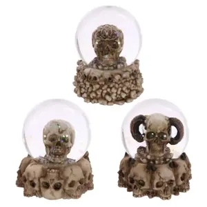 Skull Assortment Snow Globe Puckator image-0