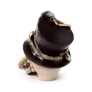 Figurine Dekoration Schädel mit Gasmaske Puckator Steampunk image-4