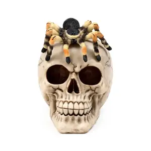 Dekorative Figur Totenkopf mit Spinne Puckator image-1