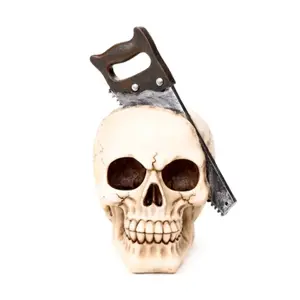 Dekorative Figur Totenkopf mit Sägeblatt Puckator image-1