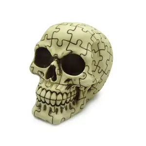 Puzzle Pattern Skull Decorative Figurine Puckator image-0