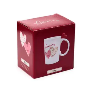Decorated Heart Handle Mug Puckator Amore image-4