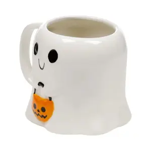Ceramic Mug in Ghost Shape Puckator Spooky image-3