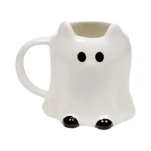 Cat-Shaped Ceramic Mug Puckator Spooky image-3
