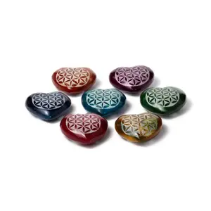 Soapstone Incense Holder Puckator Cœur Fleur de Vie Chakra image-0