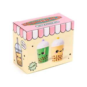 Ceramic Salt and Pepper Shaker Set Puckator Boba & Matcha Bubble Tea Foodiemals image-4