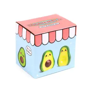 Ceramic Salt and Pepper Shaker Set Puckator Pedro l'Avocat Foodiemals image-4