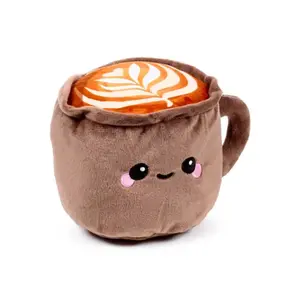 Cuddly Microwaveable Hot Water Bottle Cappuccino Puckator image-0