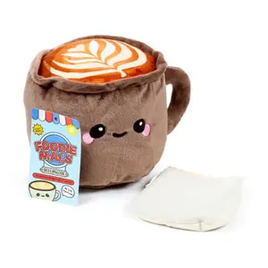 Cuddly Microwaveable Hot Water Bottle Cappuccino Puckator image-1