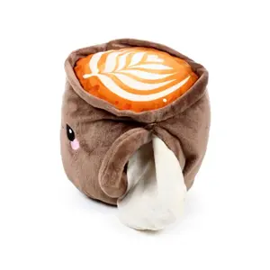 Cuddly Microwaveable Hot Water Bottle Cappuccino Puckator image-2