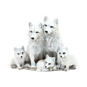 Dekorative Figur Familie von Wölfen und Welpen Puckator image-1