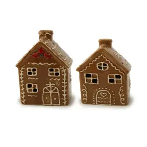 Photophore Huis Peperkoek Kerst Gecoat Puckator