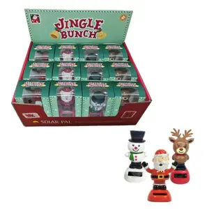 Dekorative Figur Solarbetriebener Weihnachtsmann, Schneemann und Rentier Puckator image-0