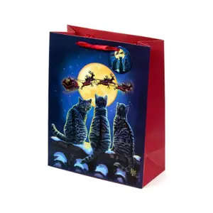 Christmas Cats Gift Bag Puckator Lisa Parker image-3