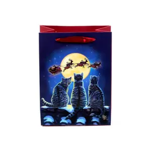 Gift bag Puckator Chats de Noël Lisa Parke image-3