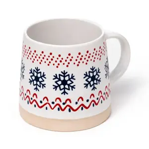 Snowflake Stoneware Mug Puckator image-0