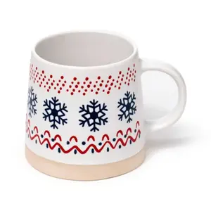 Snowflake Stoneware Mug Puckator image-1