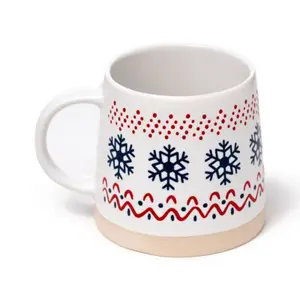 Snowflake Stoneware Mug Puckator image-4