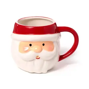 Ceramic Mug Father Christmas Head Puckator image-1