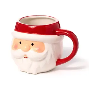 Ceramic Mug Father Christmas Head Puckator image-2