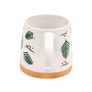 Stoneware Mug Pine Branches and Berries Puckator image-2