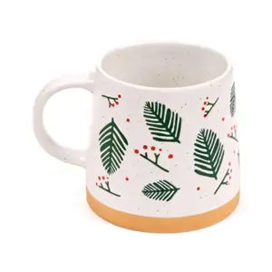 Stoneware Mug Pine Branches and Berries Puckator image-3