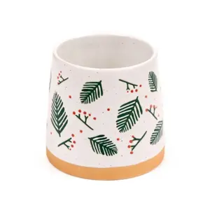 Stoneware Mug Pine Branches and Berries Puckator image-4