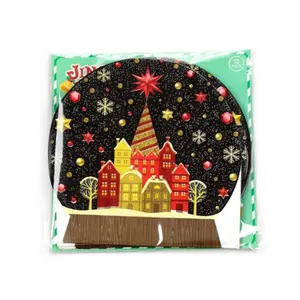 Papierserviette 3-lagig Puckator Noël Globe Enneigé (x12) image-0