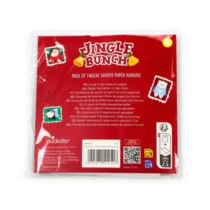 Serviette aus Papier 3-lagig Weihnachtsmann Puckator (x12) image-1