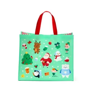 Reusable Christmas Tote Bag Puckator Jingle Bunch image-3