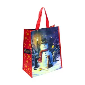 Reusable Tote Bag Christmas Cats & Snowman Puckator Lisa Parker image-2