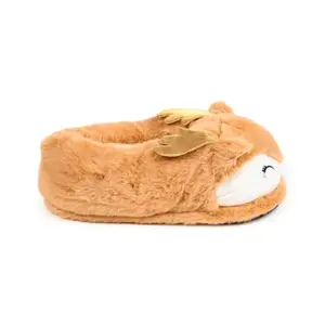 Christmas Reindeer Plush Slippers Puckator Jingle Bunch image-0