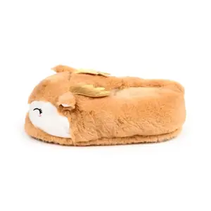 Christmas Reindeer Plush Slippers Puckator Jingle Bunch image-1