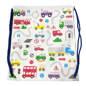 Children's string Bag Puckator Little Motors image-0