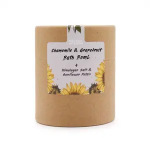 Conjunto de regalo: bomba y sales de baño con flores de manzanilla y pomelo. Puckator image-2