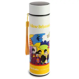 Isolierte Flasche aus rostfreiem Stahl mit Thermometer Puckator image-1