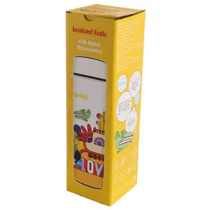 Isolierte Flasche aus rostfreiem Stahl mit Thermometer Puckator image-2